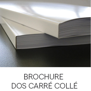 brochure dos carré collé