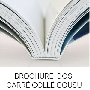 brochure dos carré collé cousu